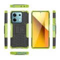For Xiaomi Redmi Note 13 5G Global Tire Texture TPU + PC Phone Case with Holder(Green)