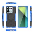 For Xiaomi Redmi Note 13 Pro 5G Global Tire Texture TPU + PC Phone Case with Holder(Blue)