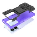 For Xiaomi Redmi Note 13 Pro 5G Global Tire Texture TPU + PC Phone Case with Holder(Purple)