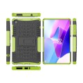 For Lenovo Tab M8 4th Gen Tire Texture TPU + PC Tablet Case with Holder(Green)