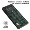 For Huawei Mate X3 ABEEL Genuine Leather Mahjong Texture Series Phone Case(Green)