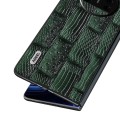 For Huawei Mate X3 ABEEL Genuine Leather Mahjong Texture Series Phone Case(Green)