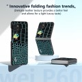 For Huawei Pocket 2 ABEEL Genuine Leather Crocodile Pattern Black Edge Phone Case(Blue)