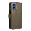 For Motorola Moto G Play 4G 2024 Diamond Texture Leather Phone Case(Brown)