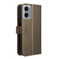For Motorola Moto G Power 5G 2024 Diamond Texture Leather Phone Case(Brown)
