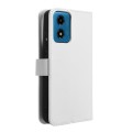 For Motorola Moto G04 / G24 Diamond Texture Leather Phone Case(White)