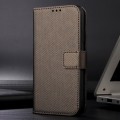 For Realme 12+ 5G Diamond Texture Leather Phone Case(Brown)