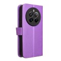 For Realme 12+ 5G Diamond Texture Leather Phone Case(Purple)