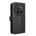 For Realme 12 Pro / 12 Pro+ 5G Diamond Texture Leather Phone Case(Black)