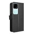 For vivo S18 5G / S18 Pro 5G Diamond Texture Leather Phone Case(Black)