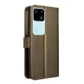 For vivo V30 5G / V30 Pro 5G Diamond Texture Leather Phone Case(Brown)