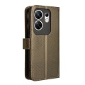For Infinix Zero 30 4G Diamond Texture Leather Phone Case(Brown)
