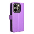 For Infinix Hot 40i 4G Diamond Texture Leather Phone Case(Purple)
