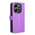 For Tecno Spark 20 4G Diamond Texture Leather Phone Case(Purple)
