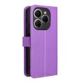 For Tecno Spark 20 Pro 4G Diamond Texture Leather Phone Case(Purple)