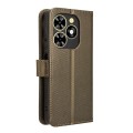 For Tecno Spark Go 2024 Diamond Texture Leather Phone Case(Brown)
