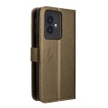 For Honor 100 5G Diamond Texture Leather Phone Case(Brown)
