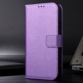 For Honor X9b 5G Diamond Texture Leather Phone Case(Purple)