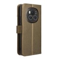 For Honor Magic6 5G Diamond Texture Leather Phone Case(Brown)