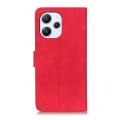 For Xiaomi Redmi 12 4G KHAZNEH Retro Texture Flip Leather Phone Case(Red)
