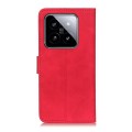 For Xiaomi 14 KHAZNEH Retro Texture Flip Leather Phone Case(Red)