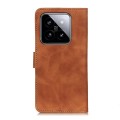 For Xiaomi 14 KHAZNEH Retro Texture Flip Leather Phone Case(Brown)