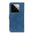 For Xiaomi 14 Pro KHAZNEH Retro Texture Flip Leather Phone Case(Blue)
