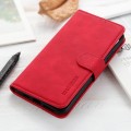 For Xiaomi Redmi 13C KHAZNEH Retro Texture Flip Leather Phone Case(Red)