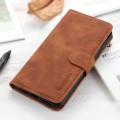 For Xiaomi Redmi 13C KHAZNEH Retro Texture Flip Leather Phone Case(Brown)