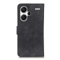 For Xiaomi Redmi Note 13 Pro+ KHAZNEH Retro Texture Flip Leather Phone Case(Black)