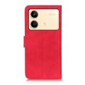 For Xiaomi Redmi Note 13R Pro KHAZNEH Retro Texture Flip Leather Phone Case(Red)
