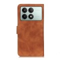 For Xiaomi Poco X6 Pro 5G/Redmi K70E KHAZNEH Retro Texture Flip Leather Phone Case(Brown)