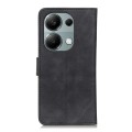 For Xiaomi Redmi Note 13 4G KHAZNEH Retro Texture Flip Leather Phone Case(Black)