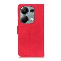 For Xiaomi Redmi Note 13 4G KHAZNEH Retro Texture Flip Leather Phone Case(Red)