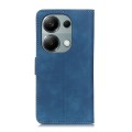 For Xiaomi Redmi Note 13 4G KHAZNEH Retro Texture Flip Leather Phone Case(Blue)