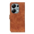 For Xiaomi Redmi Note 13 4G KHAZNEH Retro Texture Flip Leather Phone Case(Brown)