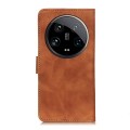 For Xiaomi 14 Ultra KHAZNEH Retro Texture Flip Leather Phone Case(Brown)