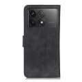 For Xiaomi Poco F6 Pro KHAZNEH Retro Texture Flip Leather Phone Case(Black)