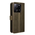 For Xiaomi 13T / 13T Pro Diamond Texture Leather Phone Case(Brown)