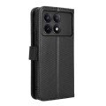 For Xiaomi Redmi K70E / Poco X6 Pro Diamond Texture Leather Phone Case(Black)