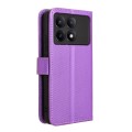 For Xiaomi Redmi K70E / Poco X6 Pro Diamond Texture Leather Phone Case(Purple)