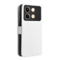 For Xiaomi Redmi Note 13R Pro 5G Diamond Texture Leather Phone Case(White)