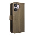 For Xiaomi Redmi 13C 5G / 13R 5G Diamond Texture Leather Phone Case(Brown)
