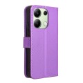 For Xiaomi Redmi Note 13 4G Diamond Texture Leather Phone Case(Purple)