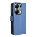 For Xiaomi Poco M6 Pro 4G Diamond Texture Leather Phone Case(Blue)