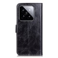 For Xiaomi 14 Pro Retro Crazy Horse Texture Leather Phone Case(Black)
