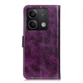 For Xiaomi Redmi Note 13 5G Global Retro Crazy Horse Texture Leather Phone Case(Purple)