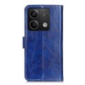 For Xiaomi Redmi Note 13 5G Global Retro Crazy Horse Texture Leather Phone Case(Blue)