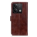 For Xiaomi Redmi Note 13 5G Global Retro Crazy Horse Texture Leather Phone Case(Brown)