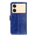 For Xiaomi Redmi Note 13R Pro Retro Crazy Horse Texture Leather Phone Case(Blue)